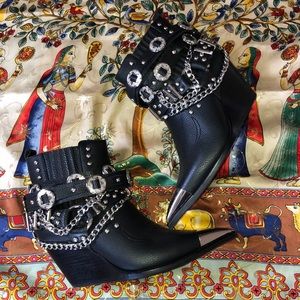 Jeffrey Campbell badass concho harness booties